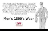 Men's 1800's wear