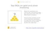 Gold Investing FAQs