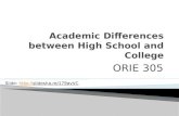 Academic Differences FYE2013