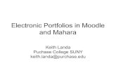 E portfolios in Moodle and Mahara