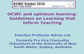 OCW Consortium and Optimum Learning