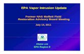 Moffett Restoration Advisory Board EPA Vapor Intrusion Update