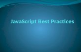 Java script best practices