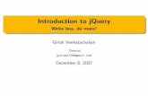 jQuery - write less, do more javascript toolkit