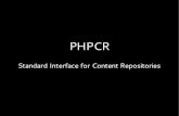 PHPCR - Standard Content Repository for PHP