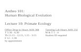 Lavc f10 lecture 10   primate ecology