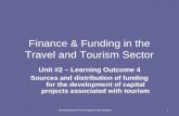 Finance & Funding in Travel and Tourism - sources of funding