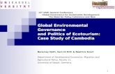 Global Environmental Governance and Politics of Ecotourism: Case Study of Cambodia
