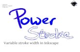 Powerstroke: variable stroke width in Inkscape