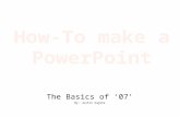 How to make a Power Point