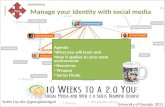 Manage your identity - building your reputation & brand while keeping your private life private