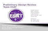 Team ESAT Preliminary Design Review