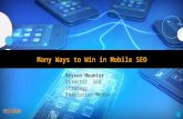 Many Ways to Win in Mobile SEO