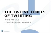 12 Tenets of Tweeting