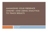 Managing your online presence & Google analytics