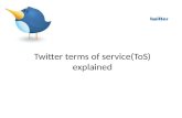 Twitter terms of service explained, by Brent Fleming