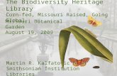 The Biodiversity Heritage Library: Corn-fed, Missouri Raised, Going Global