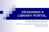Desinging a library portal  madhu