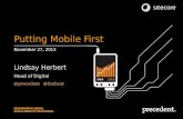 Putting Mobile First by Lindsay Herbert