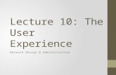 Lecture 10   the user experience (1)