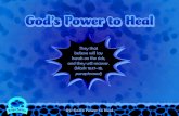 God's power to heal