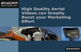 High quality aerial videos can greatly boost your marketing effort