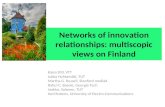 Networks of innovation relationships: multiscopic views on Finland