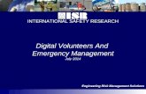 Digital Volunteers and Emergency Management