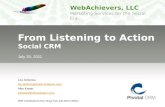 From Listening to Action: Social CRM