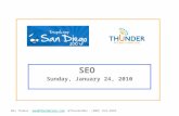 Thunder SEO Presentation - Drupal SandCamp San Diego 2010