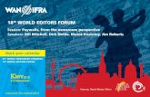 World Editors Forum 11: Session Paywalls, Bill Mitchell, Dirk Nolde, Matúš Kostolný, Jim Roberts