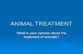 Unit 6 - animal treatment