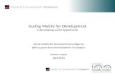Scaling Mobile for Development: A developing world opportunity