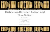 Distinction between fiction and non fiction