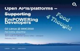 Empowering Developers - MWC 2010