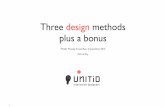 Rick le Roy - Three design methods for mobile services