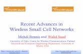 Recent Advances in Wireless Small Cell Networks