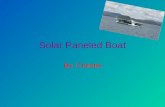 New solar paneled boat  christie