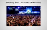 Effective conference planning text