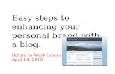 Enhance Your Personal Brand With A Blog
