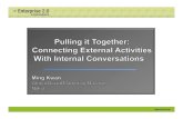 Pulling It Together: Connecting External Activities With Internal Conversations