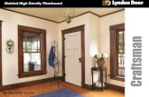 Craftsman Molded Interior Door Summary Presentation
