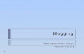 Introduction to Blogging WHPL