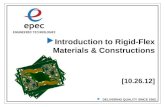 Introduction to Flex and Rigid Flex Materials and Constructions