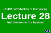 CS101- Introduction to Computing- Lecture 28