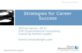 Strategies for Career Success