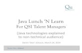 Java technologies explained to non-technical audience