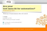 Are Your Test Cases Fit For Automation?