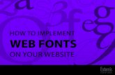 Implementing Web Fonts on your Website