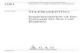 GAO-05-113 Telemarketing: Implementation of the National Do ...
